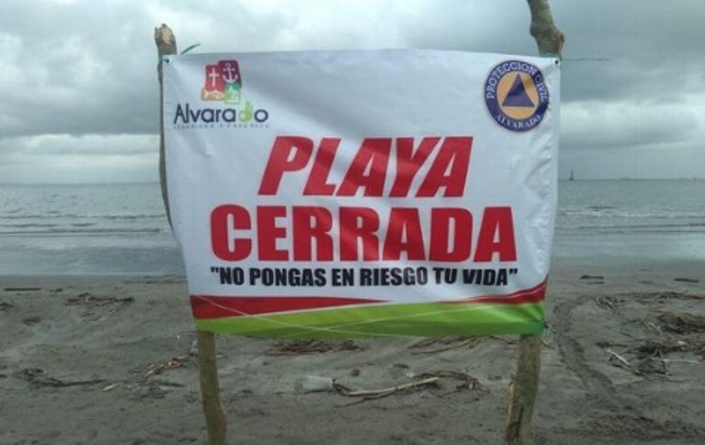 Imagen Cierran playas de Alvarado, Veracruz