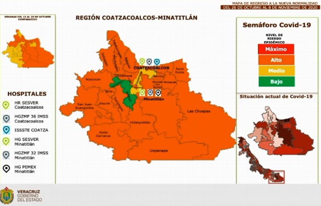 Imagen Soconusco y Jáltipan, primeros municipios en semáforo verde de COVID-19 en Veracruz