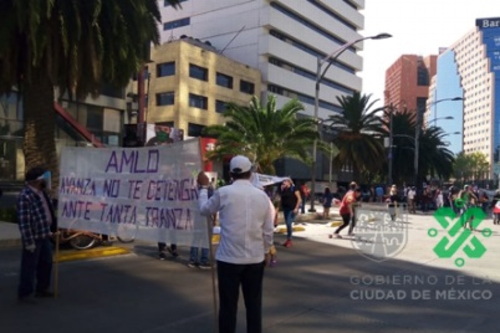 Imagen 'Marcha del millón' a favor de AMLO reúne a 5,700 personas, informó Gobierno de CDMX