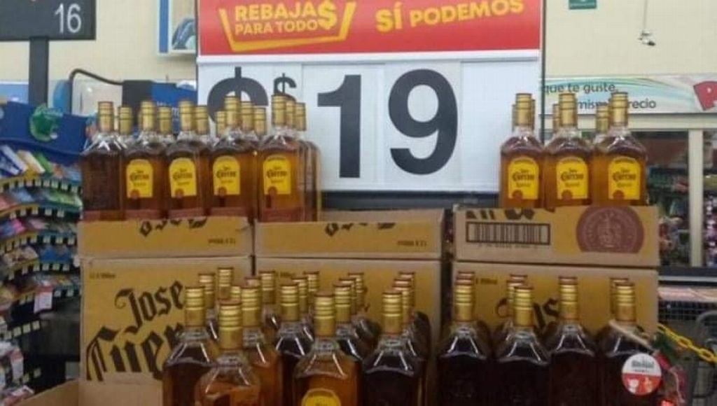 Imagen Por error ofertan 81 botellas de tequila a 19 pesos