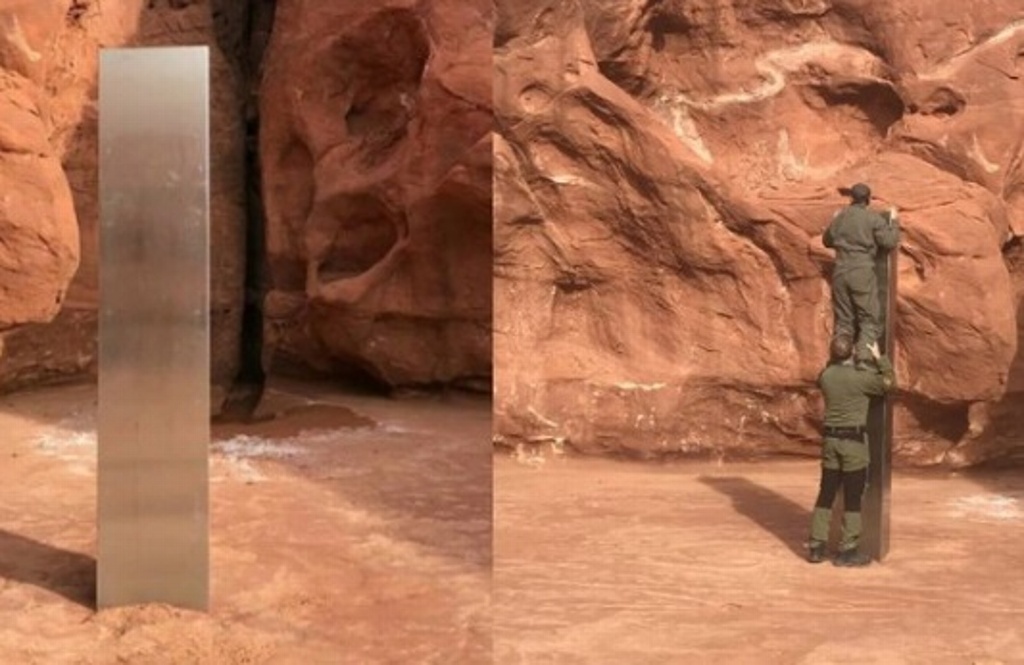 Imagen Desaparece el misterioso bloque de metal hallado en un desierto