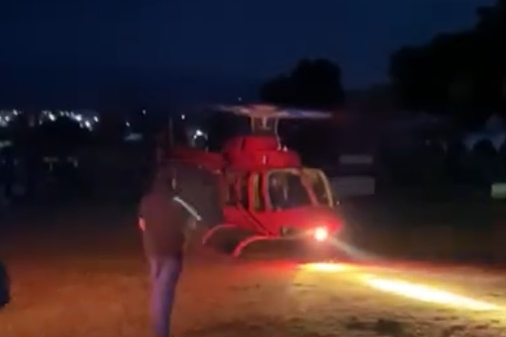Imagen Captan momento en que hélice de helicóptero golpea a empresario en Hidalgo (+Video)