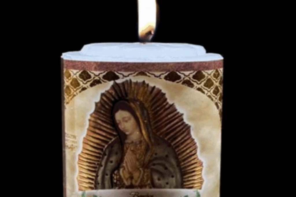 Imagen Así puedes prender una veladora virtual a la Virgen de Guadalupe