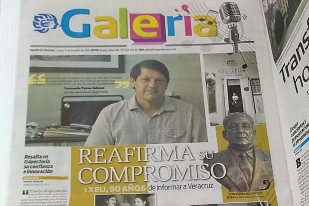 Imagen Periódico Imagen de Veracruz reconoce a XEU por 90 años de labor informativa