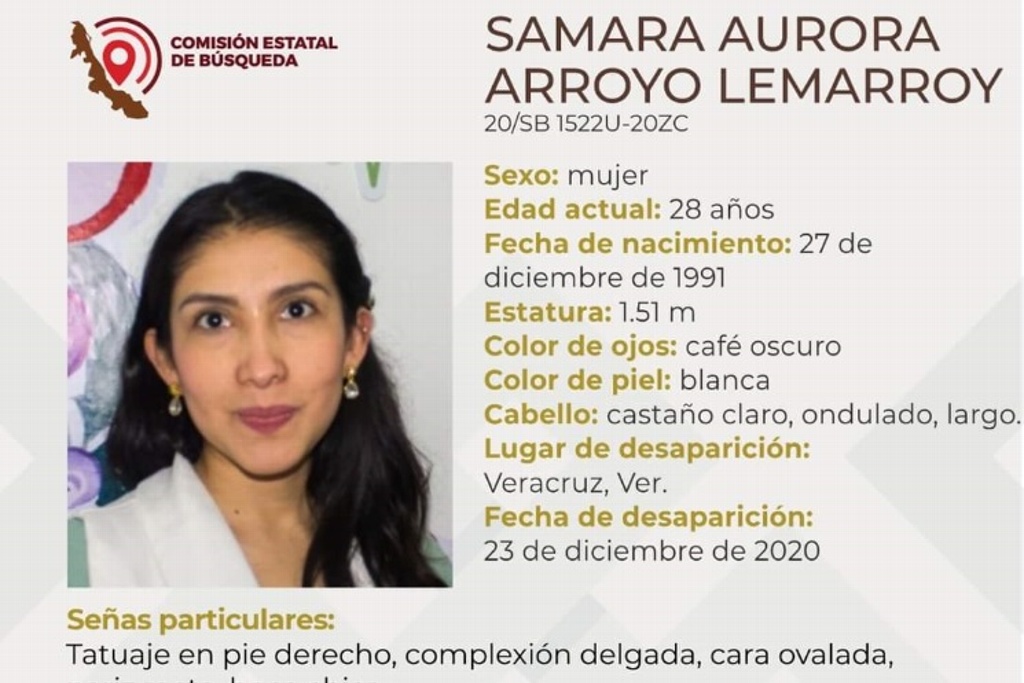Imagen Desaparece Samara Aurora Arroyo, nutrióloga de Veracruz