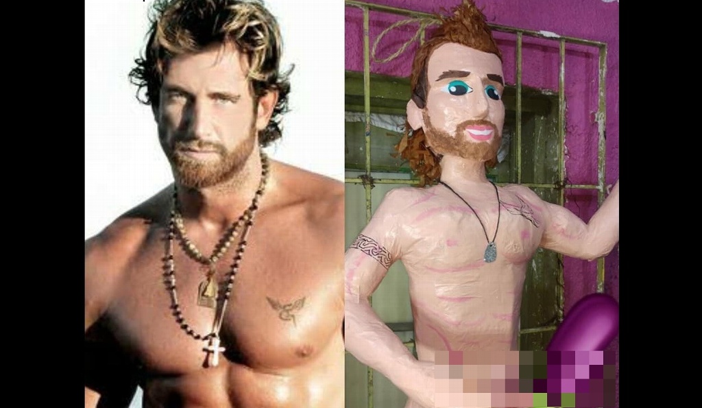 Imagen Hacen piñata a Gabriel Soto tras filtración de video íntimo (+fotos)