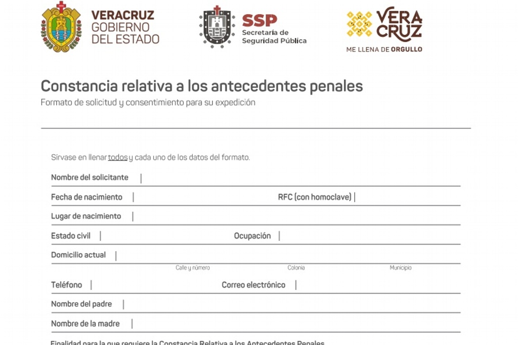 Aquí Te Decimos Cómo Solicitar La Constancia De Antecedentes No Penales En Veracruz Xeu 3839