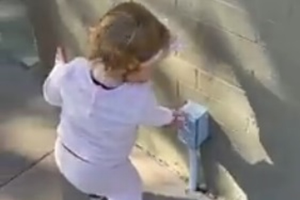 Imagen Se viraliza niña creyendo que todo es un dispensador de gel antibacterial (+Video)
