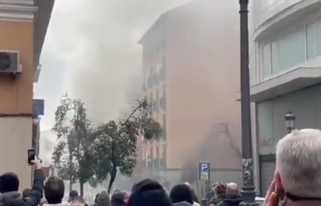 Imagen Reportan fuerte explosión el el centro de Madrid (+Video)