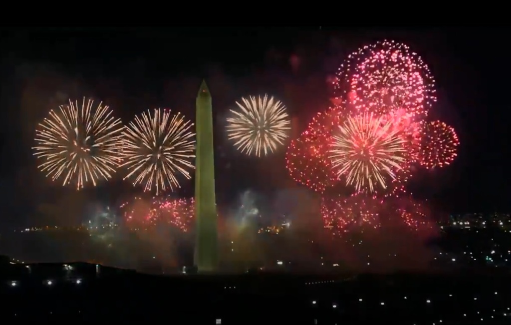 Imagen Katy Perry ilumina el cielo de Washington en la fiesta inaugural de Joe Biden (+Video)