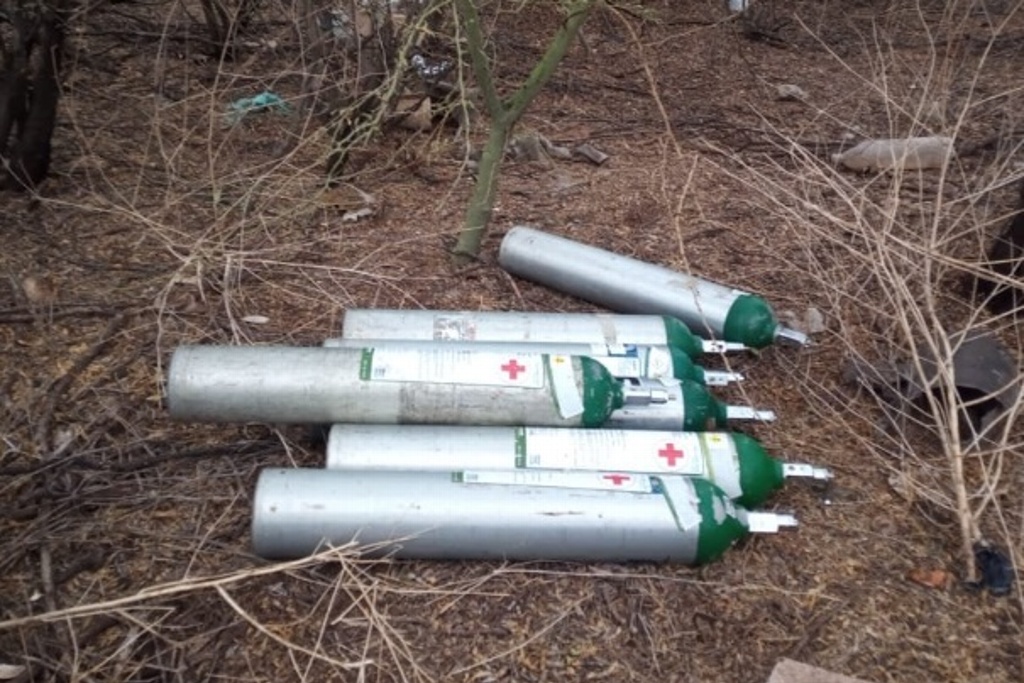 Imagen Hallan cilindros robados en hospital del IMSS
