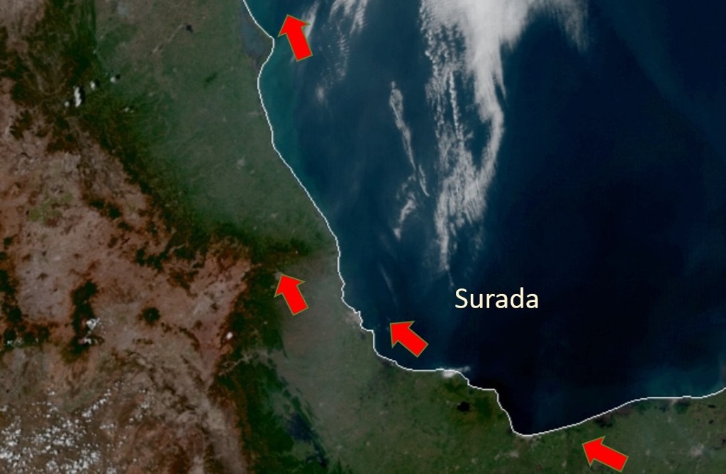 Imagen Reportan racha máxima de 61.2 km/h por surada en Orizaba, Veracruz