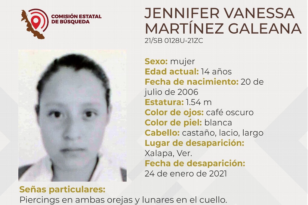 Imagen Desaparece niña de 14 años en Xalapa, Veracruz 