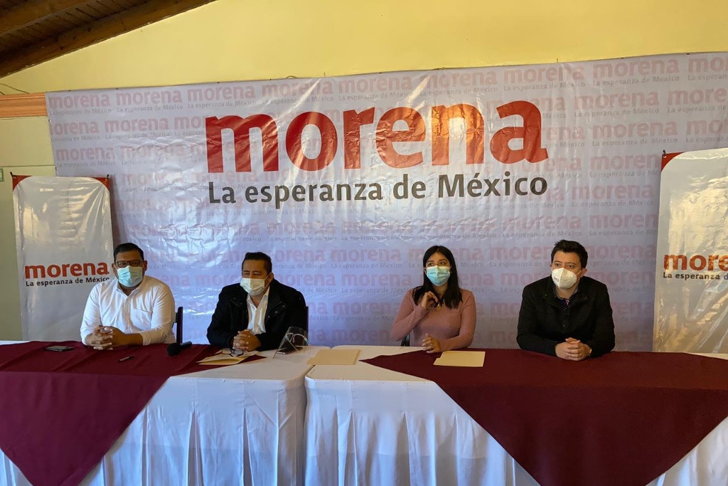 Imagen Integrantes del comité estatal de Morena respaldan alianza con PT y PVEM en Veracruz