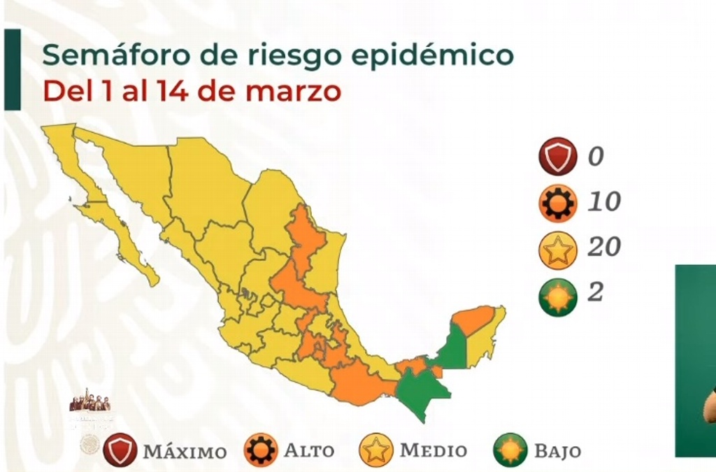 Imagen Estado de Veracruz pasa a amarillo en semáforo de COVID-19