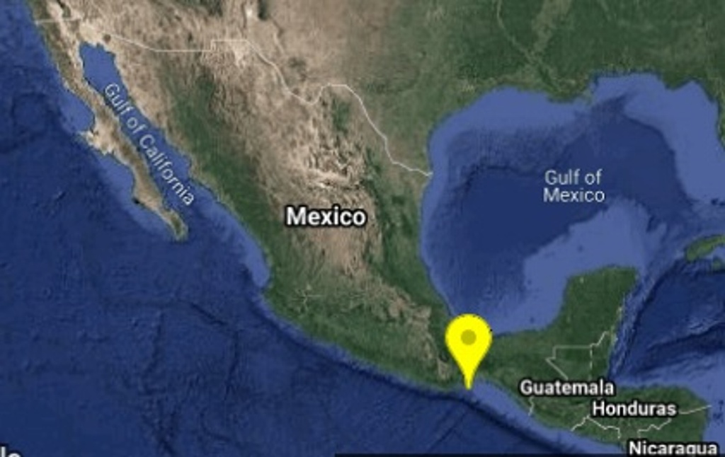 Imagen Sismo de magnitud 4.2 al Sur de Salina Cruz, Oaxaca, esta mañana