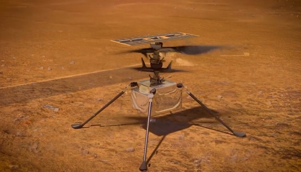 Imagen Este domingo será el primer vuelo de un helicóptero en Marte; se transmitirá en vivo