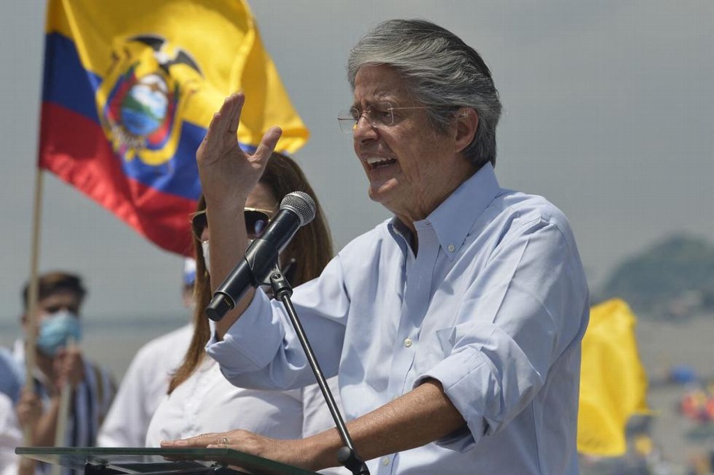 Imagen  Guillermo Lasso, virtual ganador de elecciones presidenciales en Ecuador
