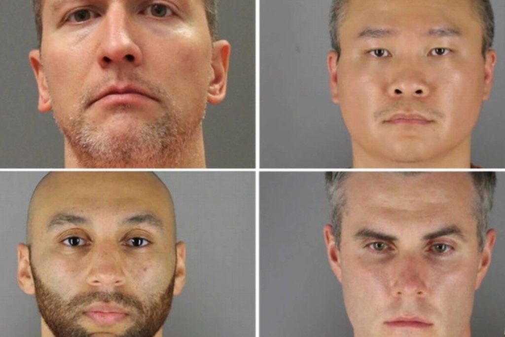 Imagen Cuatro ex policías, acusados de violación de derechos civiles por asesinato de George Floyd