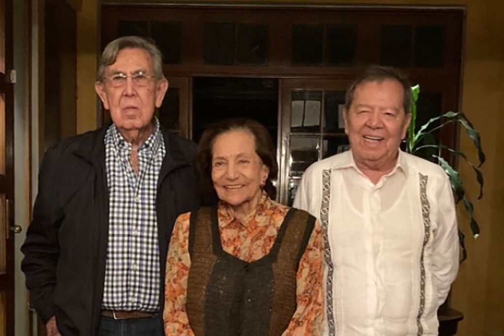Imagen Se reunen Cuauhtémoc Cárdenas, Porfirio Muñoz Ledo e Ifigenia Martínez 