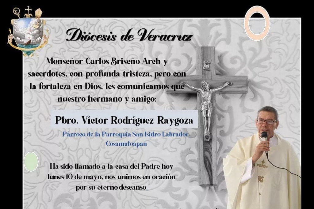 Imagen Fallece el padre Víctor Rodríguez Raygoza, párroco en Cosamaloapan