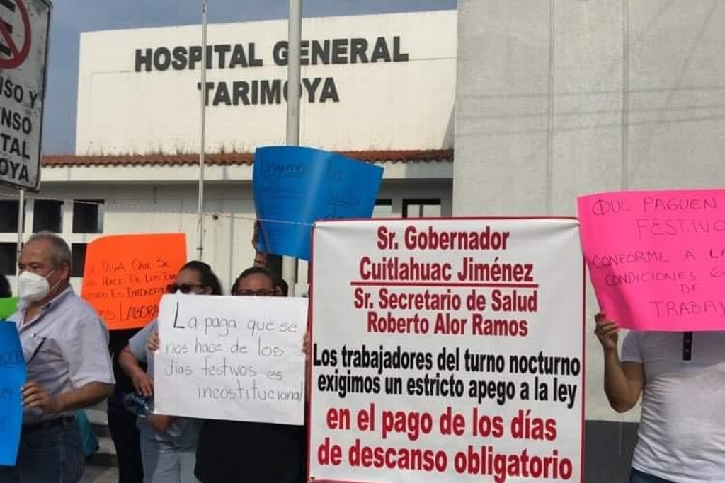 Imagen Trabajadores del Hospital Tarimoya piden a las autoridades les respeten sus derechos