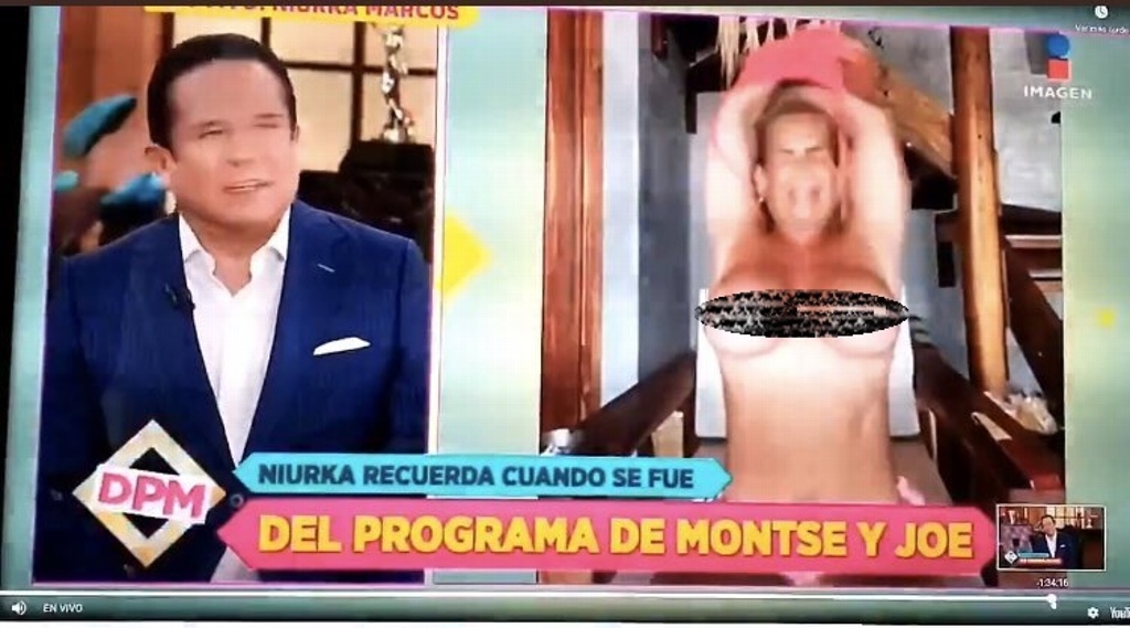 Imagen Niurka muestra los senos durante entrevista en TV nacional (+video)