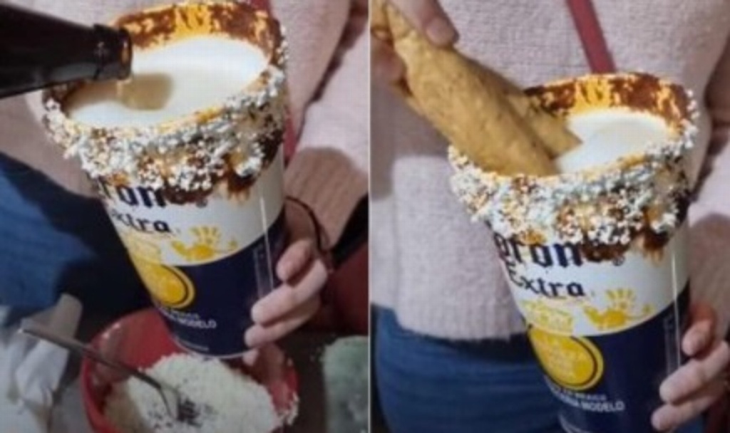 Imagen Viral. Michelada de mole con flautas de pollo (+Video)