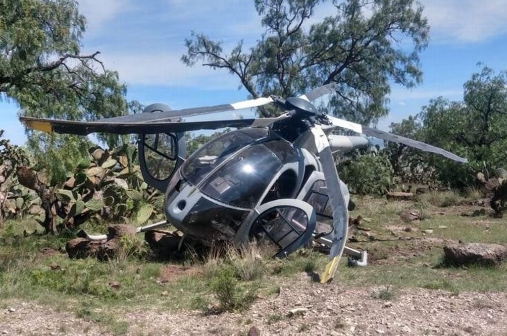 Imagen Cae helicóptero de la Fuerza Aérea en Temascalapa, Edomex 