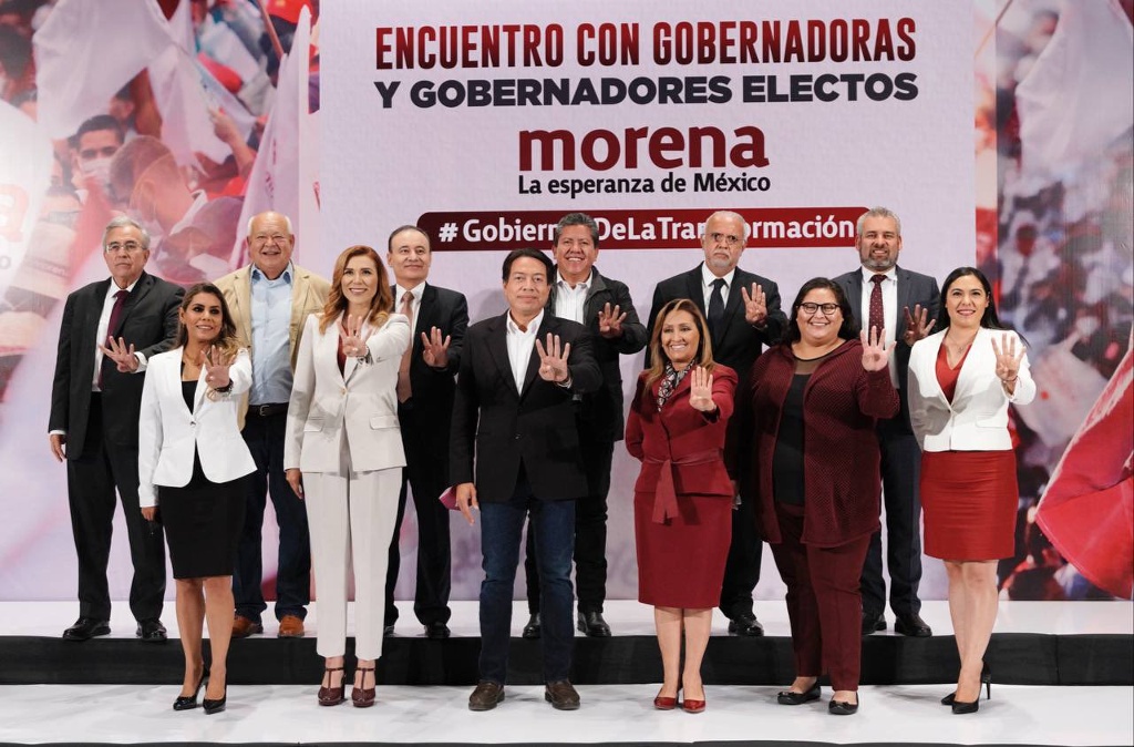 Imagen Gobernadores electos de Morena se reúnen con dirigente nacional