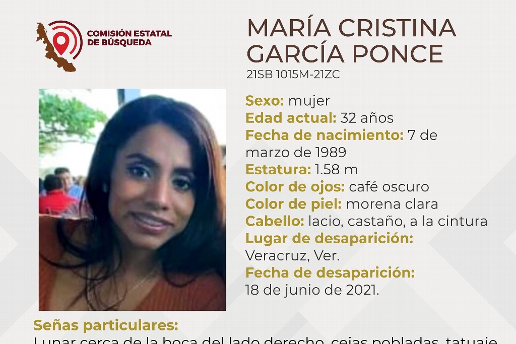 Imagen Desaparece mujer en el municipio de Veracruz 