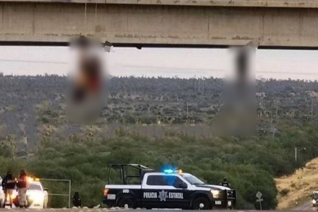 Imagen Cuelgan tres cuerpos en puente de Zacatecas