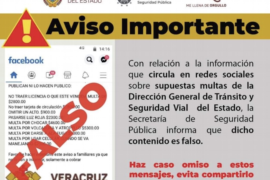 ¡No te dejes engañar! Alertan por falsas multas de transito que ...