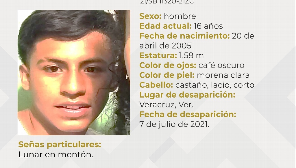Imagen Desaparece adolescente de 16 años en Veracruz