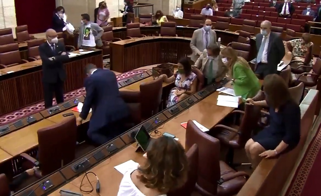 Imagen Rata entra en el Parlamento de Andalucía y desata caos (+Video)