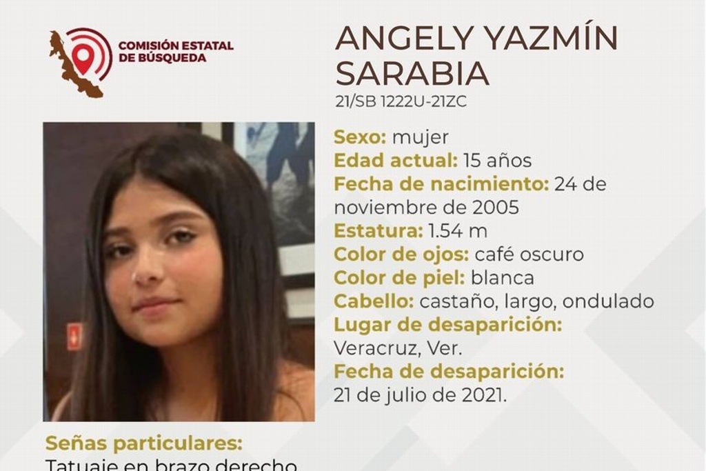 Imagen Desaparece jovencita de 15 años en el municipio de Veracruz