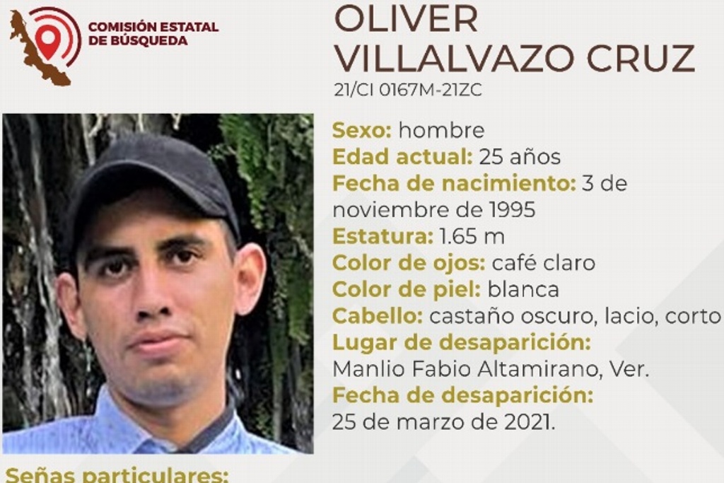 Imagen Desaparece joven en Manlio Fabio Altamirano, Veracruz