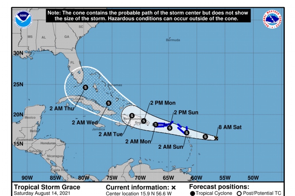 Imagen Se forma la tormenta tropical ‘Grace’ en el Atlántico