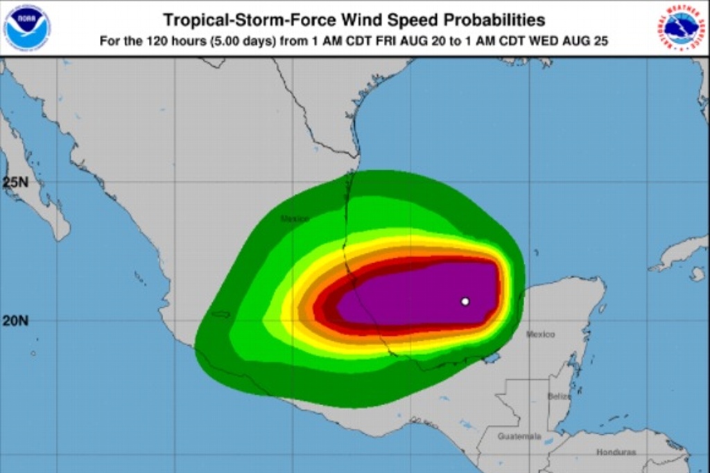 Imagen Huracán Grace impactaría Veracruz en esta noche o primeras horas del sábado: PC Federal
