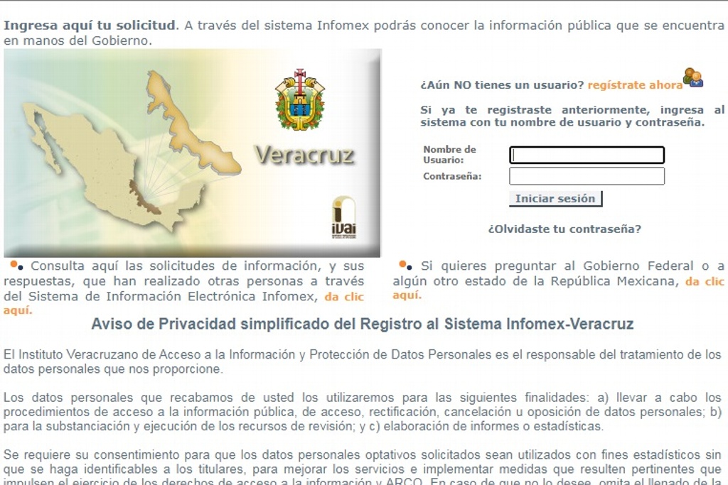 Imagen Cerrará Infomex Veracruz; así podrás solicitar información del gobierno