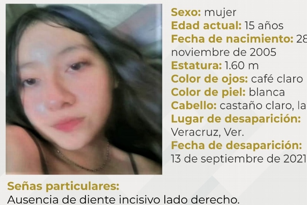 Imagen Desaparece adolescente de 15 años en Veracruz 