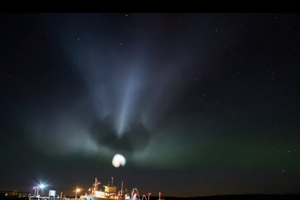Imagen Captan 'medusa espacial' tras lanzamiento de un cohete (+Video)