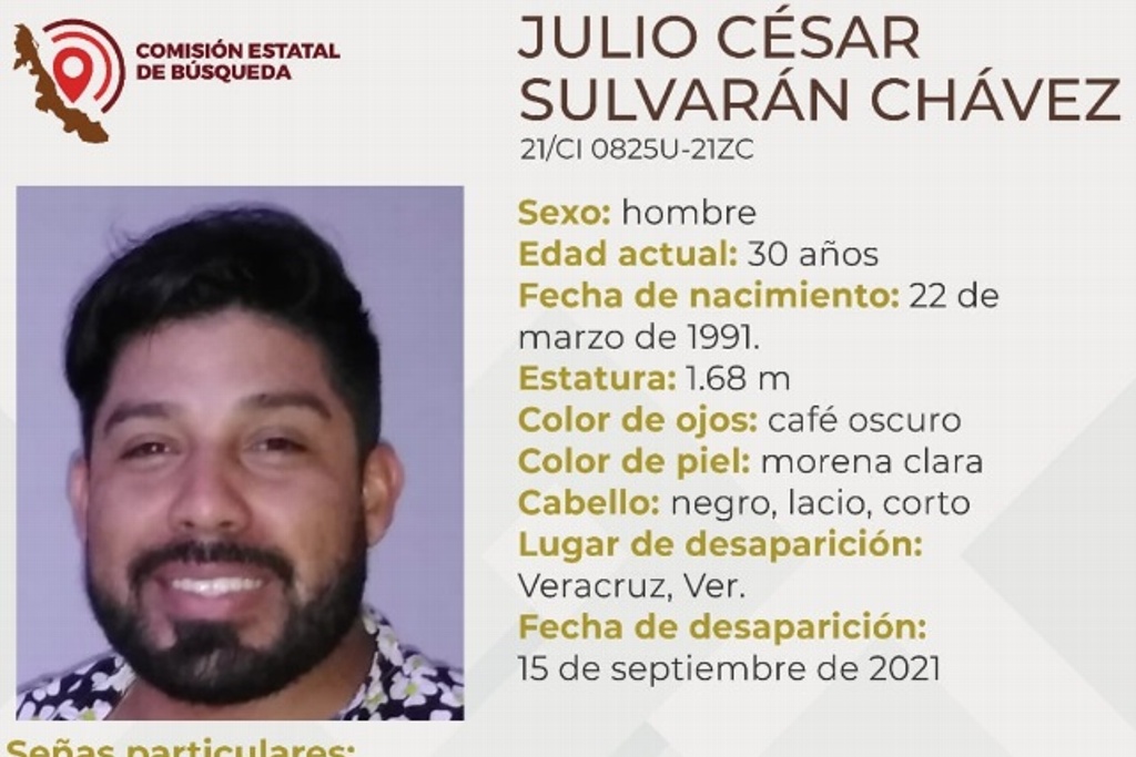 Imagen  Reportan desaparición de hombre en Veracruz