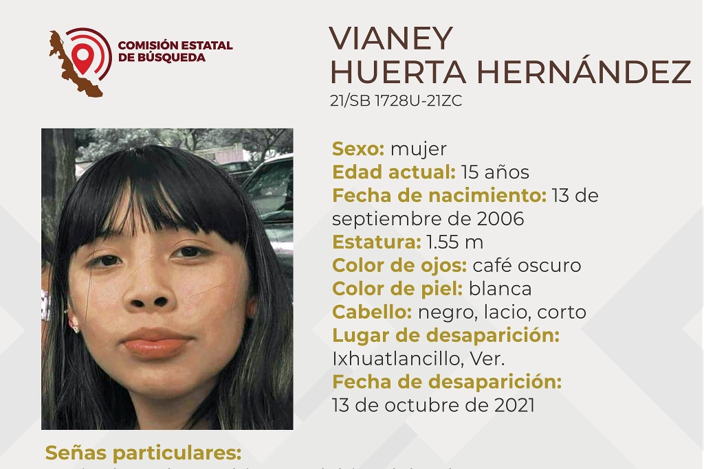 Imagen Desaparece menor de 15 años en Ixhuatlancillo, Veracruz