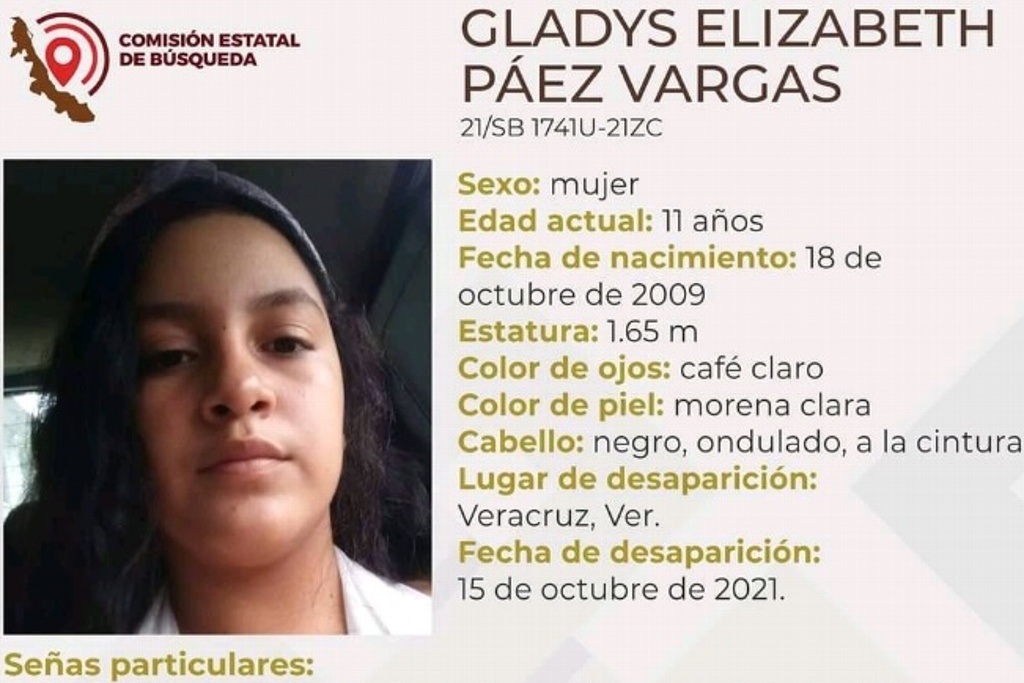 Imagen Desaparece niña de 11 años en la ciudad de Veracruz