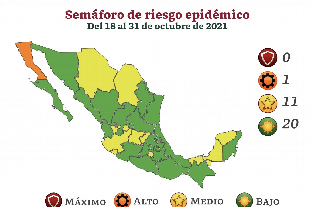 Imagen Estado de Veracruz avanza al verde en el semáforo de riesgo COVID-19