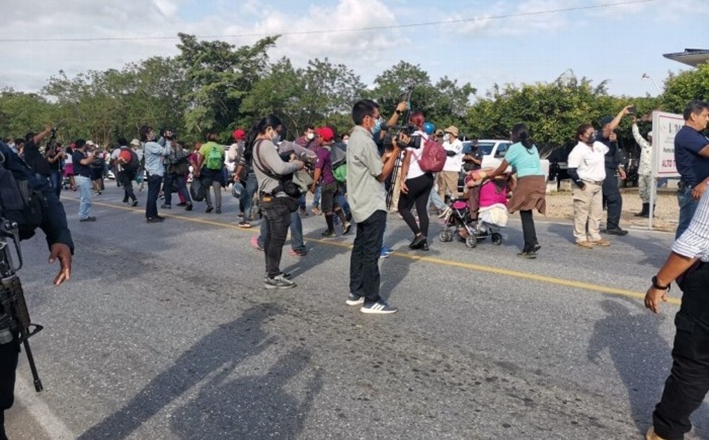 Imagen Caravana migrante ingresa a territorio veracruzano