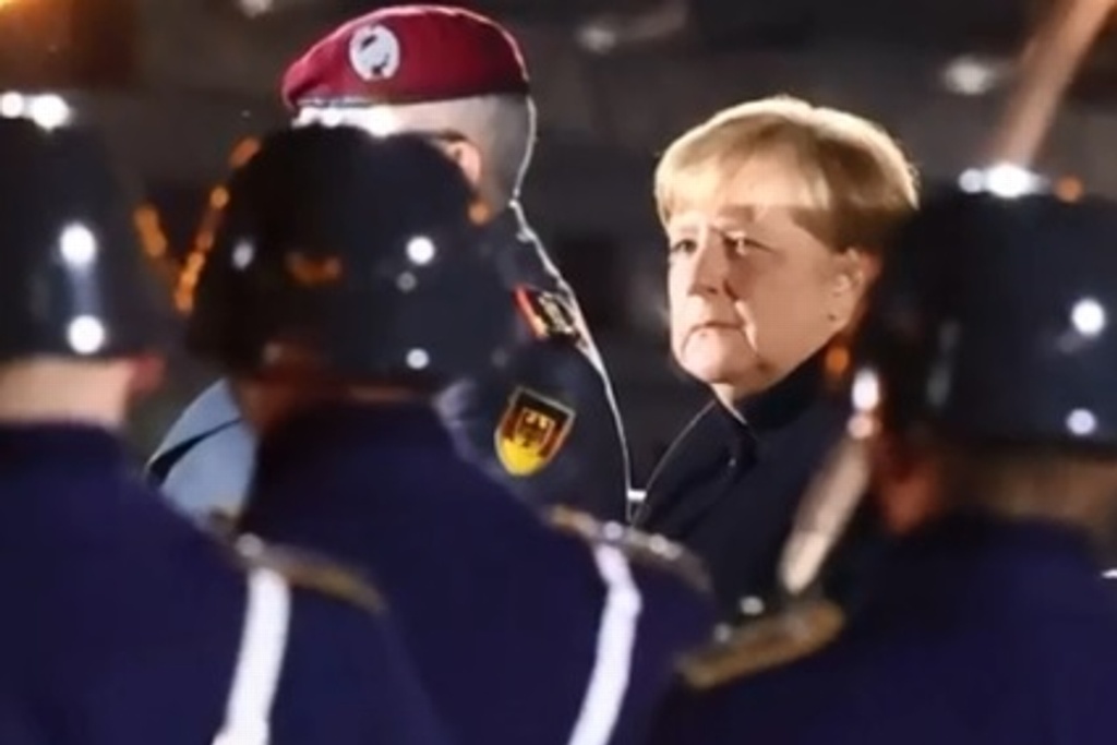 Imagen Despiden a Angela Merkel con honores y música de Niña Hagen (+Video)