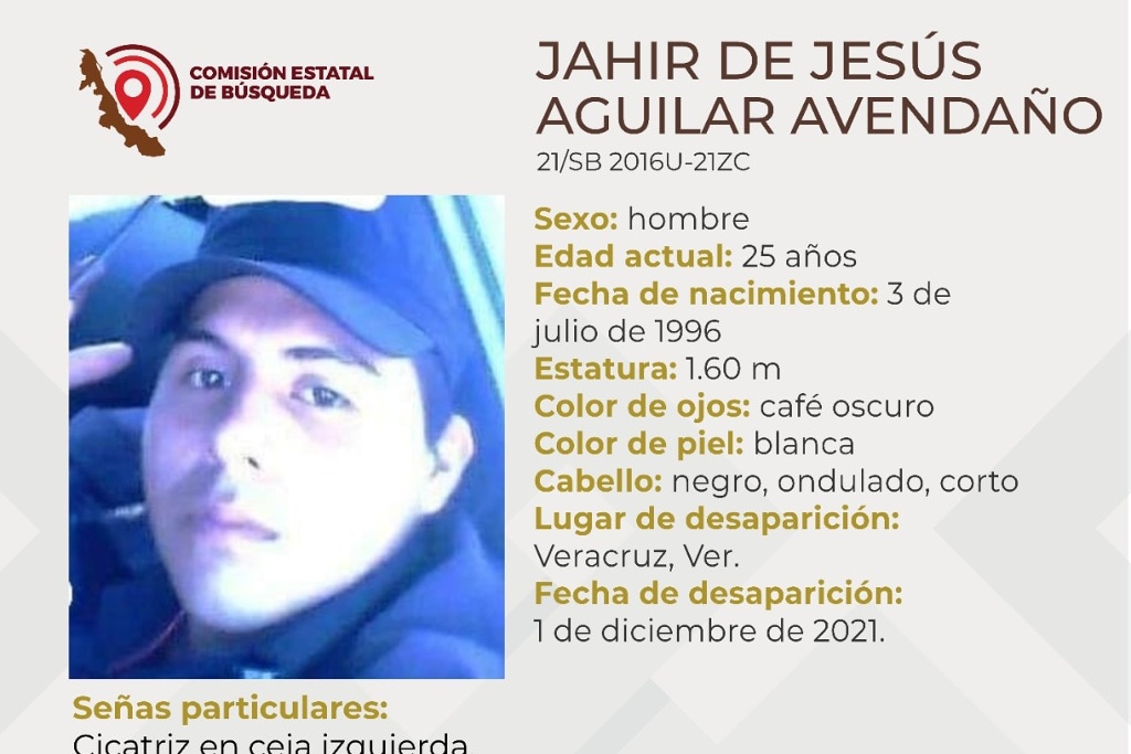 Imagen Desaparece joven de 25 años en el puerto de Veracruz 