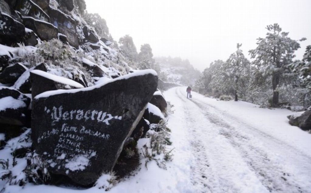 Imagen Pronostican nevada en Cofre de Perote y Pico de Orizaba por frente frío 